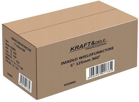 IMADŁO WIELOFUNKCYJNE WARSZTATOWE ŚLUSARSKIE 125mm 5" OBROTOWE 360°