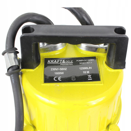 POMPA DO WODY BRUDNEJ CZYSTEJ PŁYWAK 1600W 1cal