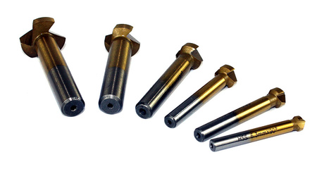 ZESTAW FREZ STOŻKOWY POGŁĘBIACZ FAZOWNIK 90st 6szt