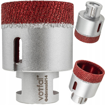 OTWORNICA WIERTŁO DIAMENTOWE KORONKA 45 MM M14 DO GRESU PŁYTEK CERAMIKI PRO