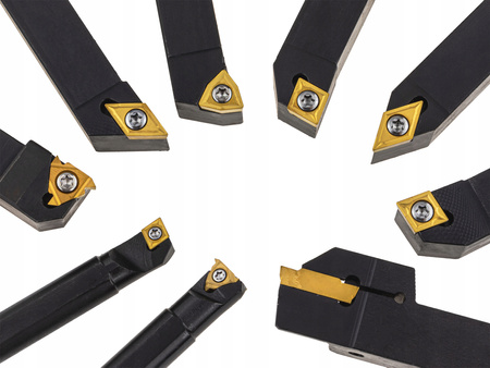 ZESTAW NOŻY TOKARSKICH SKŁADANYCH NÓŻ TOKARSKI 16 X 16 MM + 12x12MM /27