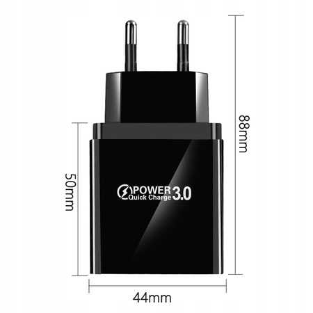 ŁADOWARKA SIECIOWA SZYBKA QUICK CHARGE 3.0 4xUSB
