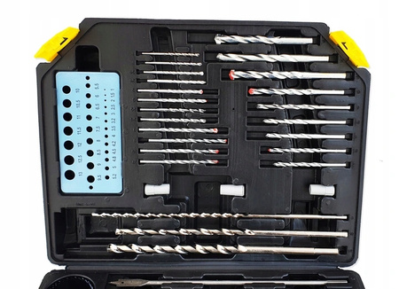 ZESTAW KOMPLET WIERTEŁ DŁUT BITÓW OTWORNIC 300 EL