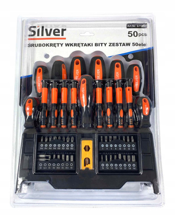 ZESTAW ŚRUBOKRĘTÓW WKRĘTAKÓW BITY 50 EL MAGNETYZER