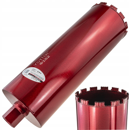 WIERTŁO KORONOWE DIAMENTOWE DO BETONU 152 x 450mm WIERTNICA OTWORNICA