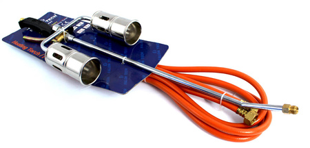 PALNIK DO PAPY GAZOWY 2 DYSZE TURBO 100cm OPALANIA