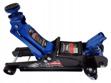 PODNOŚNIK HYDRAULICZNY NISKOPROFILOWY 2,5 T W WALIZCE OBROTOWA RĄCZKA