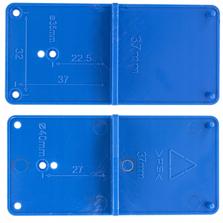 ZESTAW FREZ DO ZAWIASÓW PUSZKOWYCH 35 Z PROWADNICĄ
