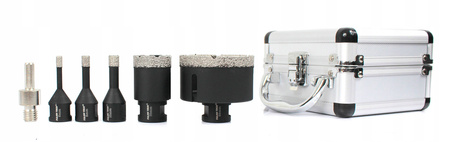 ZESTAW OTWORNICA WIERTŁO DIAMENTOWE DO GRESU 6-68