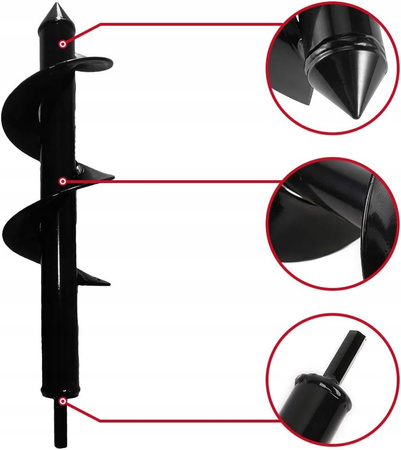 ŚWIDER OGRODOWY WIERTNICA GLEBOWA WIERTŁO ZIEMI SADZENIA NA WIERTARKĘ 8/35