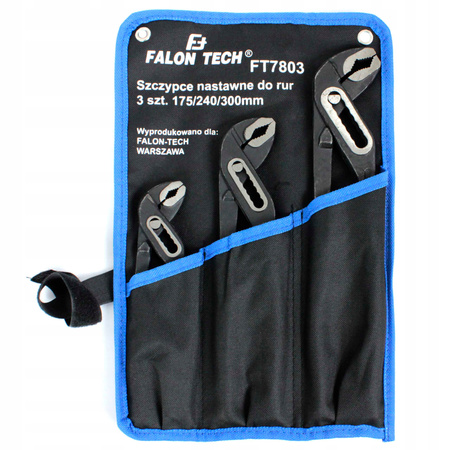 SZCZYPCE NASTAWNE DO RUR 3 szt. 175/240/300 mm