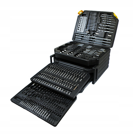 ZESTAW KOMPLET WIERTEŁ DŁUT BITÓW OTWORNIC 300 EL