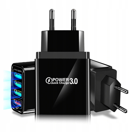 ŁADOWARKA SIECIOWA SZYBKA QUICK CHARGE 3.0 4xUSB