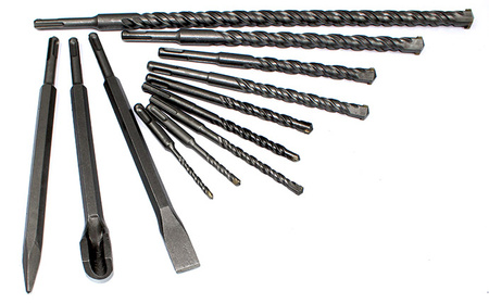 WIERTŁA S4 I DŁUTA DO BETONU SDS PLUS ZESTAW 12el.