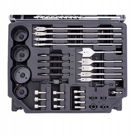 ZESTAW KOMPLET WIERTEŁ DŁUT BITÓW OTWORNIC 300 EL