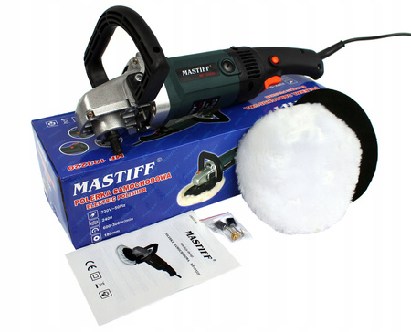 POLERKA SZLIFIERKA SAMOCHODOWA 2400W DYSK 180mm PŁYNNA REGULACJA OBROTÓW