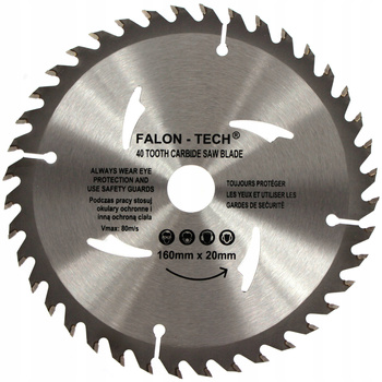TARCZA PIŁA DO DREWNA WIDIA FT 160/20 T40