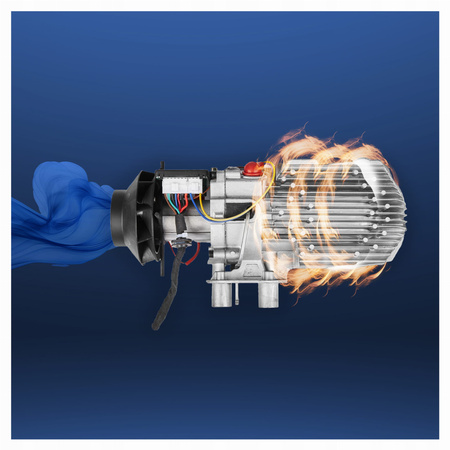 Nagrzewnica olejowa 8kW 12V LCD Pilot - Ogrzewanie postojowe Dmuchawa