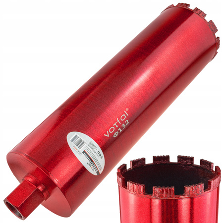 WIERTŁO KORONOWE DIAMENTOWE DO BETONU 132 x 450mm WIERTNICA OTWORNICA