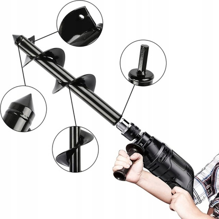 ŚWIDER OGRODOWY WIERTNICA GLEBOWA WIERTŁO ZIEMI SADZENIA NA WIERTARKĘ 10/30