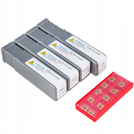 ZESTAW NOŻY TOKARSKICH SKŁADANYCH NÓŻ TOKARSKI 12 x 12 MM