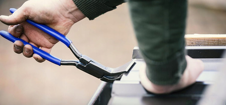 SZCZYPCE DEKARSKIE DO GIĘCIA BLACHY 3x CĘGI ZESTAW 3 SZTUKI 180°, 90°, 45°S