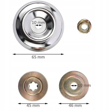 ZESTAW PODKŁADKI DO MOCOWANIA PRZEKŁADNI NAKRĘTKA