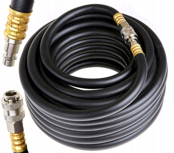 WĄŻ PNEUMATYCZNY ZAKUWANY 6 x 13 x 10 m PRZEWÓD ZAKUTY Z SZYBKOZŁĄCZKAMI