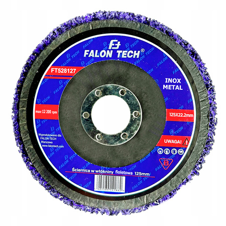 5x WŁOSY MURZYNA TARCZA ŚCIERNA DO USUWANIA RDZY WŁÓKNINA METAL INOX 125mm