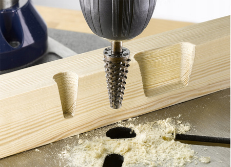 ZDZIERAK STOŻKOWY FREZ TARNIK DO DREWNA 15MM