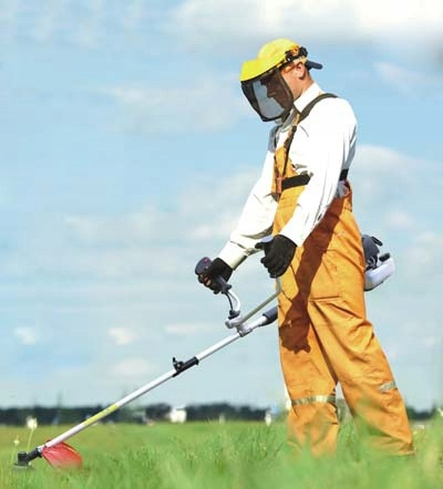 MASKA OCHRONNA OSŁONA PCV DO KOSA PIŁA SPALINOWA