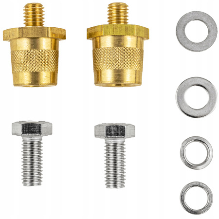ŚRUBA DO AKUMULATOR SŁUPEK KLEMA ADAPTER PLUS MINUS M8 ZESTAW 2 SZT