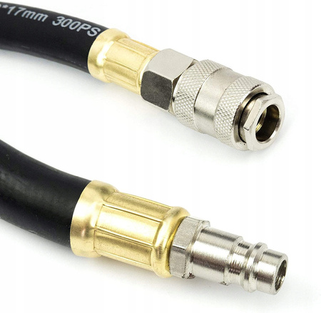 WĄŻ PNEUMATYCZNY ZAKUWANY 6 x 13 x 10 m PRZEWÓD ZAKUTY Z SZYBKOZŁĄCZKAMI