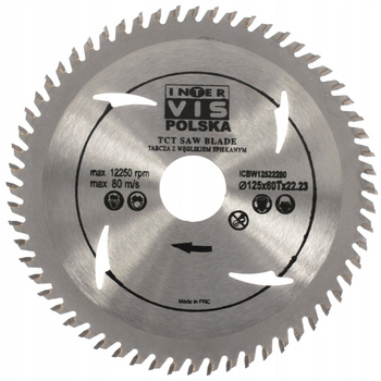 TARCZA PIŁA DO DREWNA WIDIA 125 / 22,2 T60 INTER