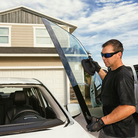 UCHWYT PRZYSSAWKA PRÓŻNIOWA Z POMPKĄ DO PRZENOSZENIA SZYB PŁYTEK GLAZURY