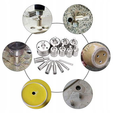 OTWORNICE DIAMENTOWE GRES PŁYTKI SZKŁO 5-68mm