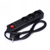 PRZEDŁUŻACZ LISTWA ZASILAJĄCA USB 1,5M 3 GNIAZDA