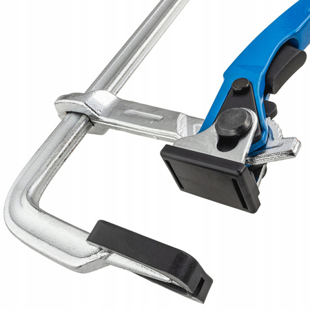 ŚCISK STOLARSKI DŹWIGOWY 600 X 80 MM SPAWALNICZY KUTY ZAPADKOWY ŚLUSARSKI