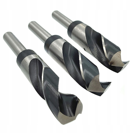 ZESTAW WIERTEŁ DO METALU STALI 22-25 mm 3 szt HSS 22 / 24 / 25 MM