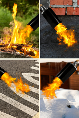 Palnik dekarski gazowy do papy opalania 60 mm / 70 cm + reduktor i wąż 5m