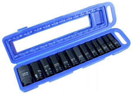 NASADKI UDAROWE 1/2'' DŁUGIE ZESTAW 10-32MM 13EL