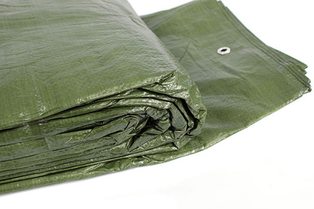 PLANDEKA 8x12 m GRUBA MOCNA DUŻA ZIELONA