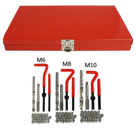 ZESTAW DO NAPRAWY GWINTÓW GWINTU NARZYNKI 88el
