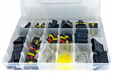 ZŁĄCZA ELEKTRYCZNE Superseal HERMETYCZNE WTYCZKI 1-6 PIN ZESTAW 424szt.
