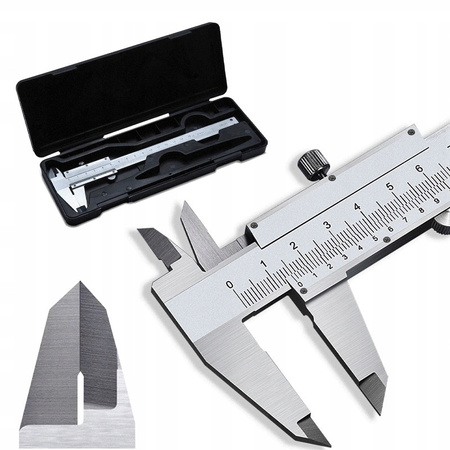 SUWMIARKA NONIUSZOWA TRADYCYJNA 150 MM ETUI INOX