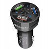 Ładowarka samochodowa QUICK CHARGE 3 porty USB LED