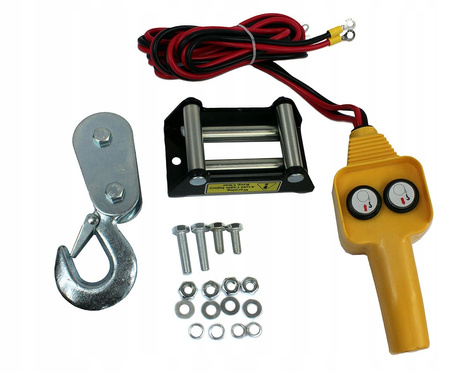 WYCIĄGARKA ELEKTRYCZNA QUAD 2500 LBS 12V + PILOT