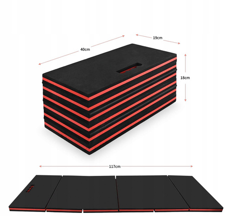 MATA PODUSZKA LEŻANKA SKŁADANA PIANKA WARSZTATOWA 1160X400X23MM KLĘCZNIK