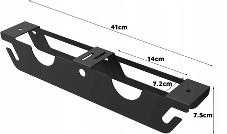 WIESZAK ŚCIENNY UCHWYT WIESZAK NA SZLIFIERKĘ KĄTOWĄ FLEXA 125 MM PODWÓJNY