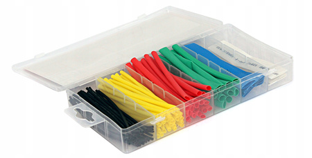 ZESTAW RURKI KOSZULKI TERMOKURCZLIWE 100SZT KOLOR